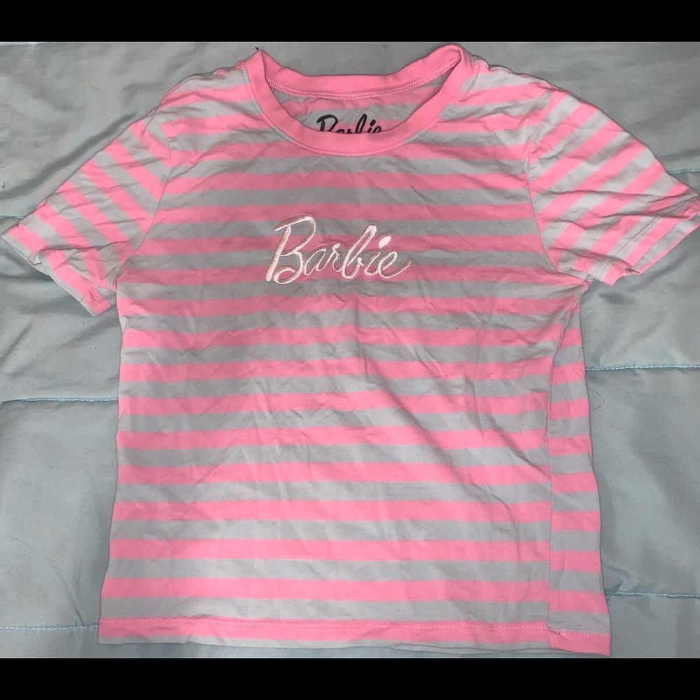 Pink & blue Barbie shirt 🍭